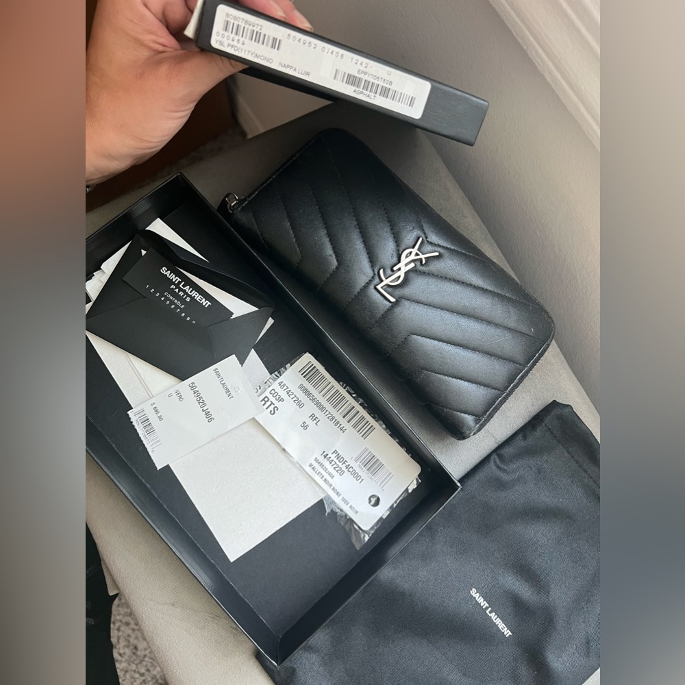 Authentic LouLou YSL Zip Around Wallet